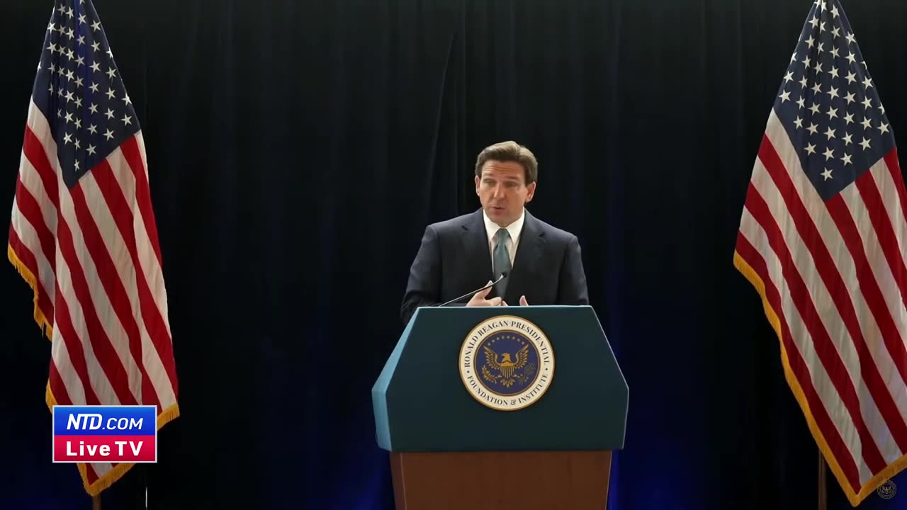 Florida Governor DeSantis Speaks at Ronald Reagan Presidential Library