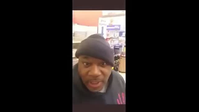 BLACK MAN RACIALLY PROFILED BY STORE ROBOT