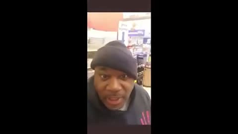 BLACK MAN RACIALLY PROFILED BY STORE ROBOT