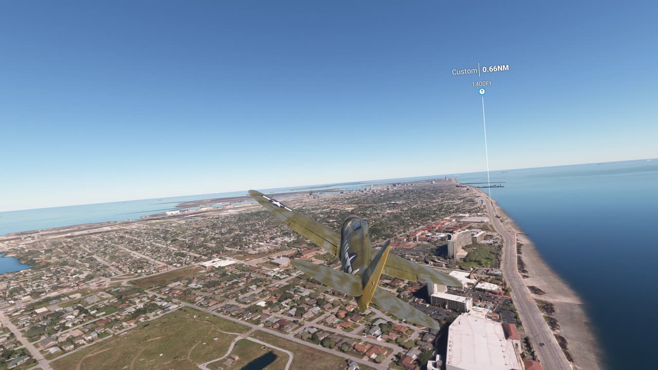 Galveston Texas in Flight Simulator Part 1 (Northeast Galveston)