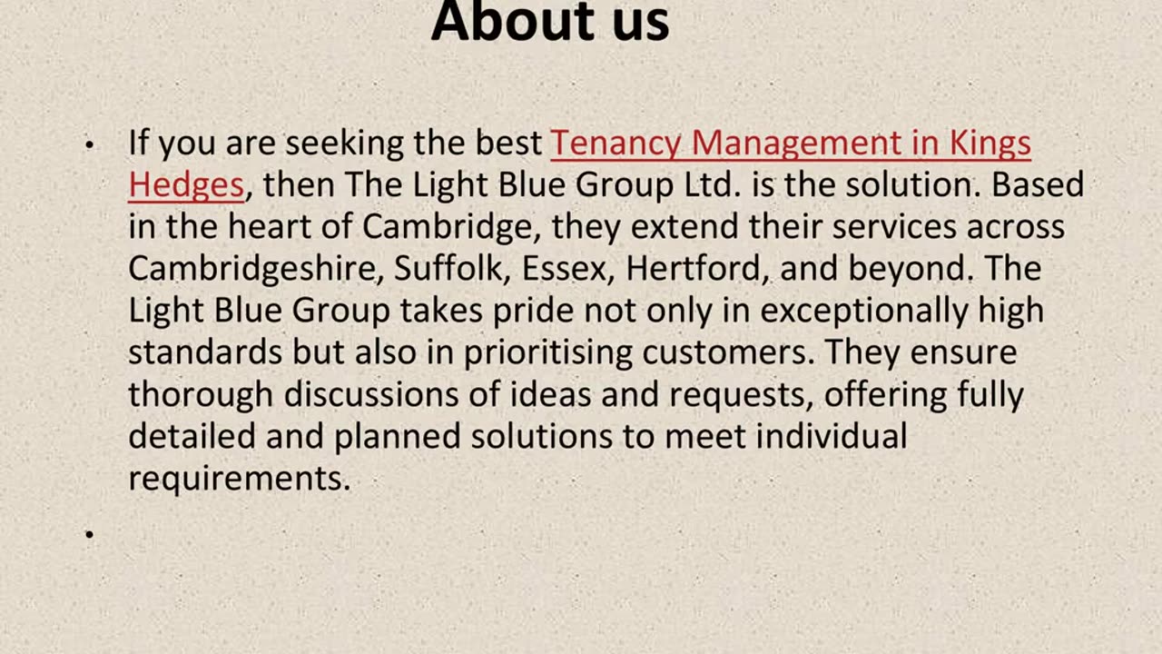 Best Tenancy Management in Kings Hedges.