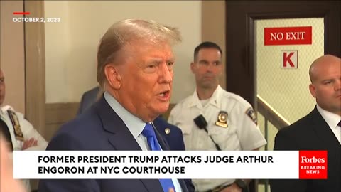 BREAKING NEWS: Trump Viciously destroy NYC Judge Right Outside Courtroom Amidst Civil Fraud Trial