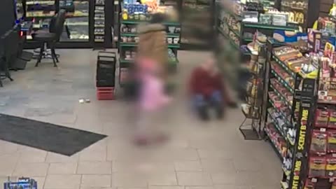 Two White women were violently attacked at a gas station store by a Black woman