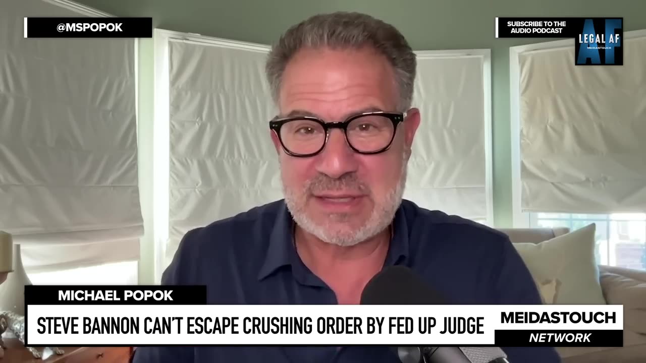 Steve Bannon CAN’T ESCAPE Crushing Order by FED UP Judge