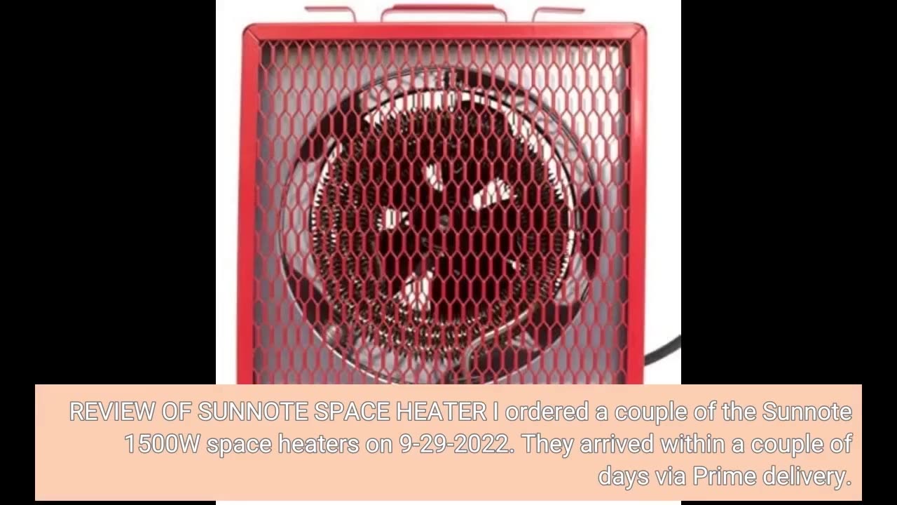 Sunnote Space #Heater for Indoor Use 1500W-Overview