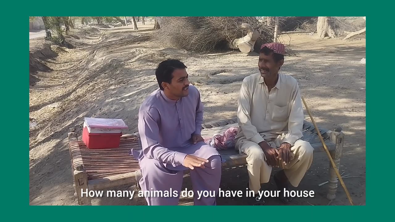 A farmer in a Village