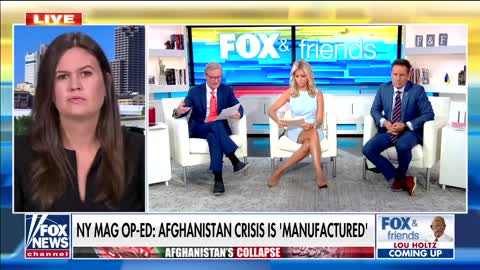 Sarah Sanders blasts op-ed for calling Afghanistan a ‘manufactured crisis’