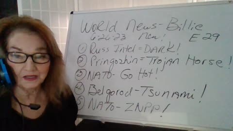 62623 Intel=Dark! Pringozhin! Belgorod! ZNPP! Russ Issue Haz Mat Suits! World News-Billie E29