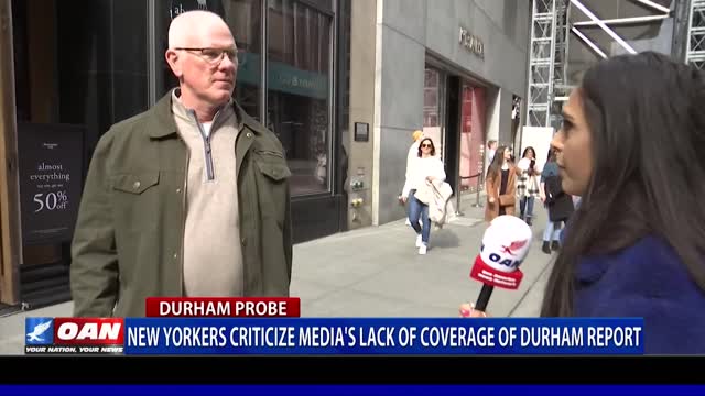 New Yorkers criticize media's lack of coverage of Durham report