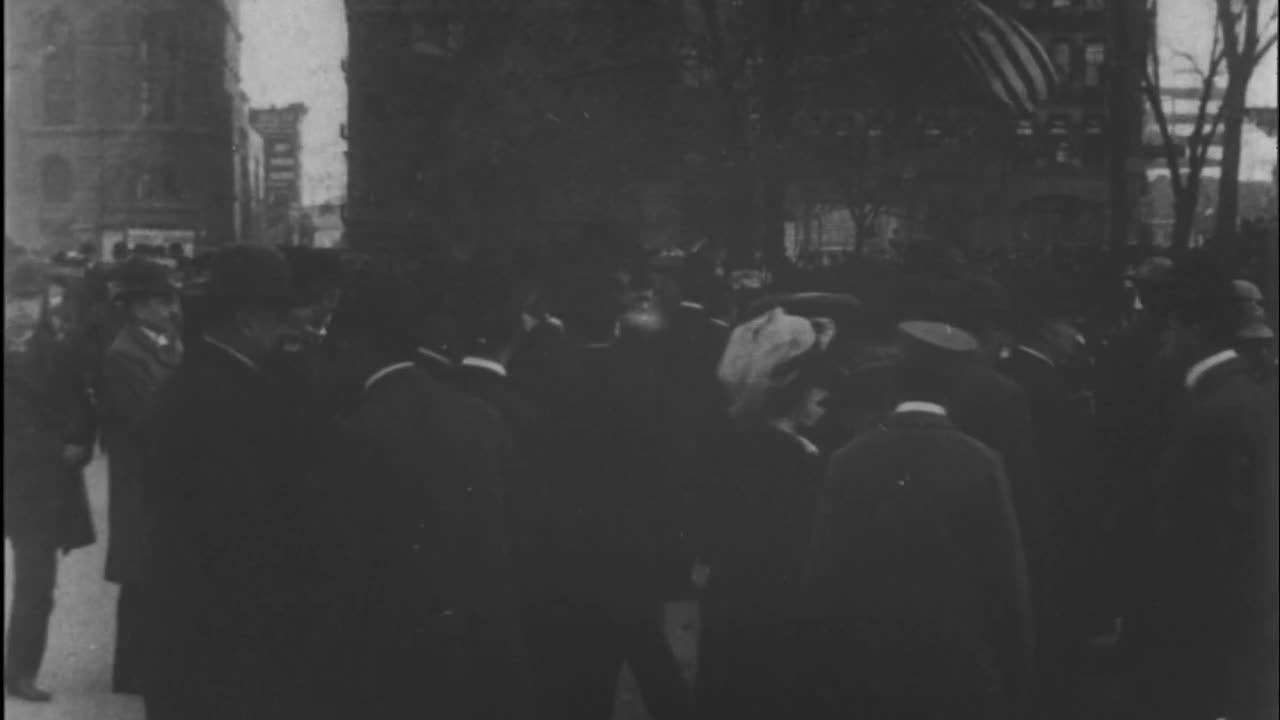 Opening Ceremonies, New York Subway (1904 Original Black & White Film)