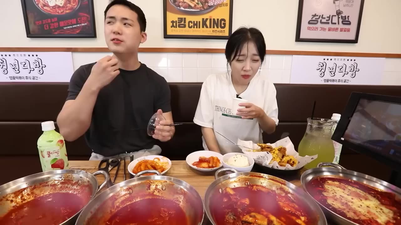 Mukbang Challege , It was the hottest tteokbokki