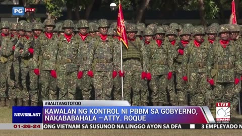 Kawalan ng kontrol ni PBBM sa gobyerno, nakababahala -Atty. Roque