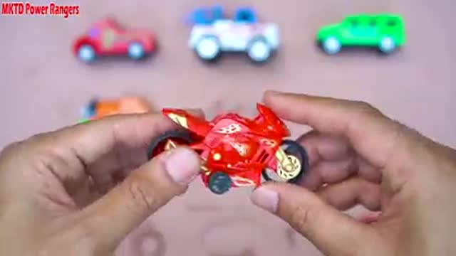 Identify types of vehicles by making puzzles