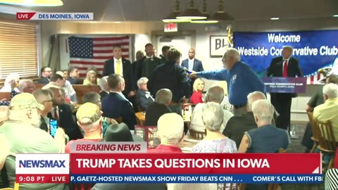 Trump takes questions in Iowa