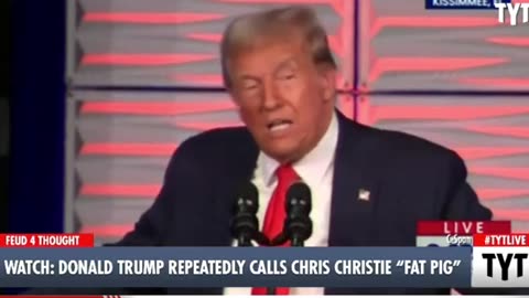 Trump Calls Chris Christie ''FAT PIG" Repeatedly And Indirectly!!