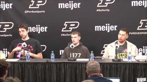 Purdue MBB Players Post-Game Press Conference After 84-76 Win vs. Minnesota