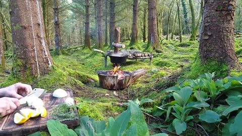 Whole Chicken Prepared in the Forest