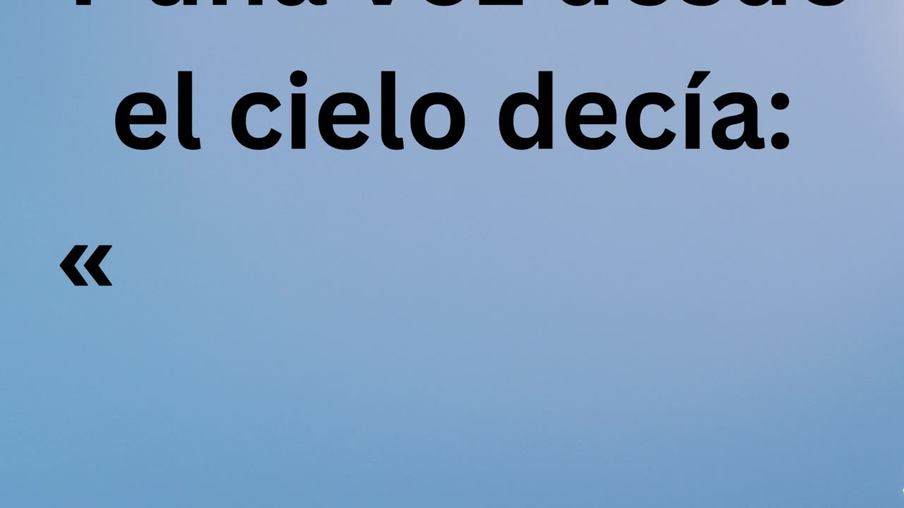 "La Aprobación Divina: El Bautismo de Jesús" Mateo 3:17.