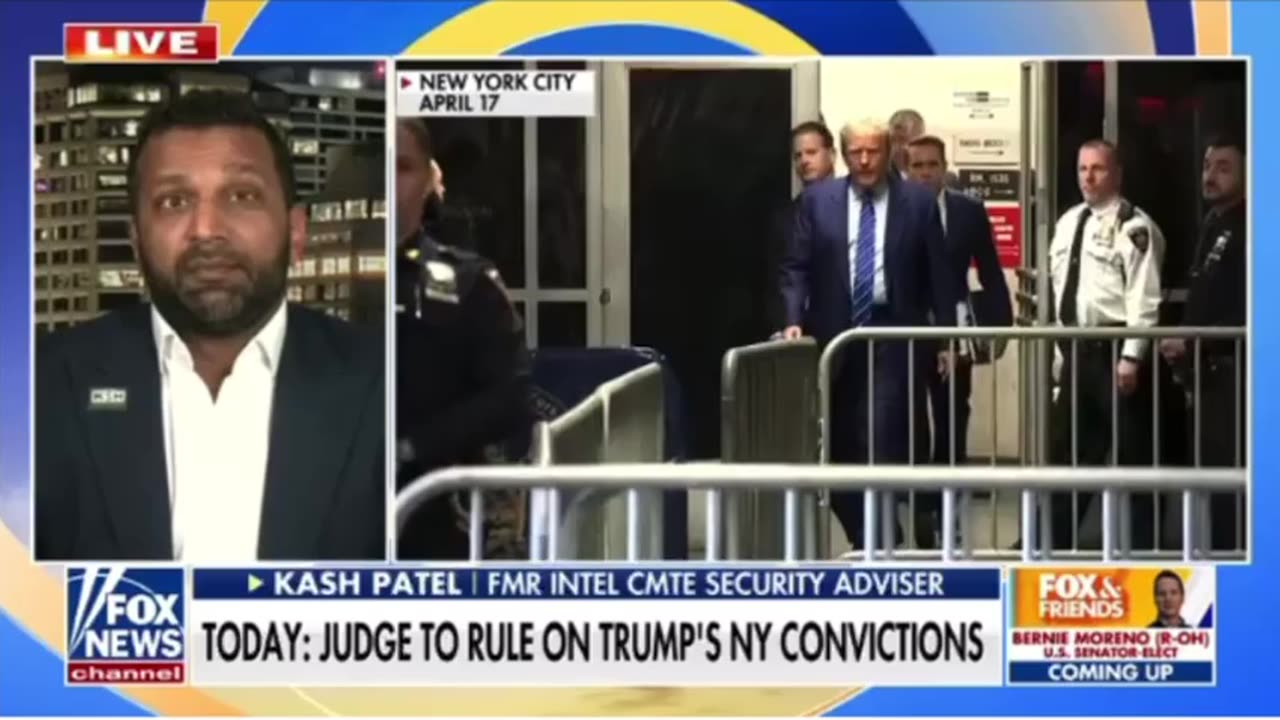 Kash Patel on the judge to rule on Trump‘s New York convictions!!