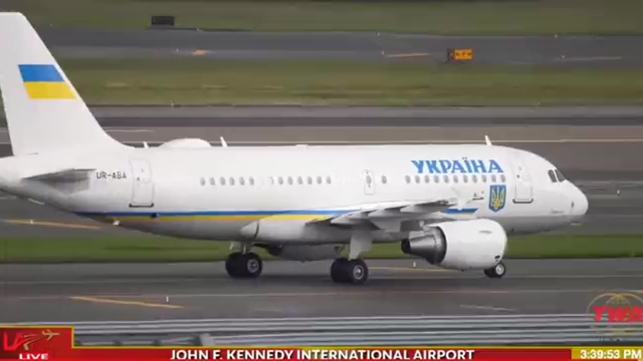 Zelensky landed at JFK Airport in New York today