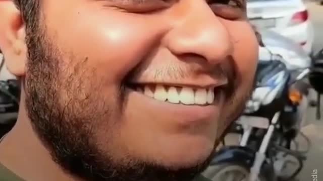 Beautiful smile of Sonu, the Zometo delivery Boy,