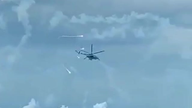 Ukraine Mi-24 🚁# Helicopters spread fire in Russian positions.