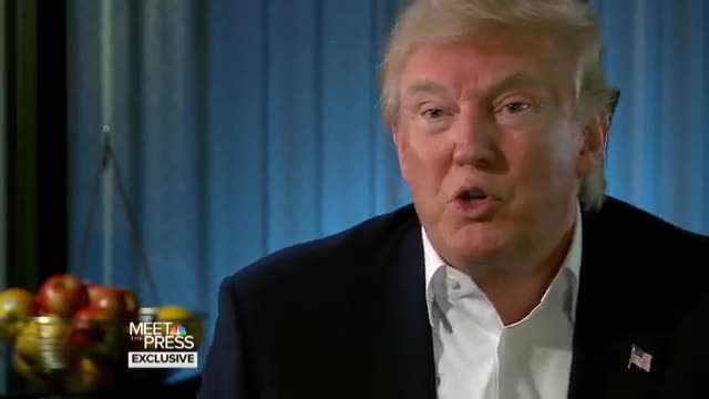 Donald Trump On Immigration - Hillary Clinton - Full Interview - Meet The Press - NBC News