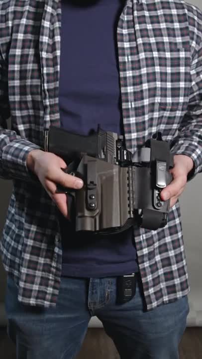 IceVents® AIWB Holster Pad for T.Rex Arms Sidecar 2.0: Tourniquet Attachment Setup