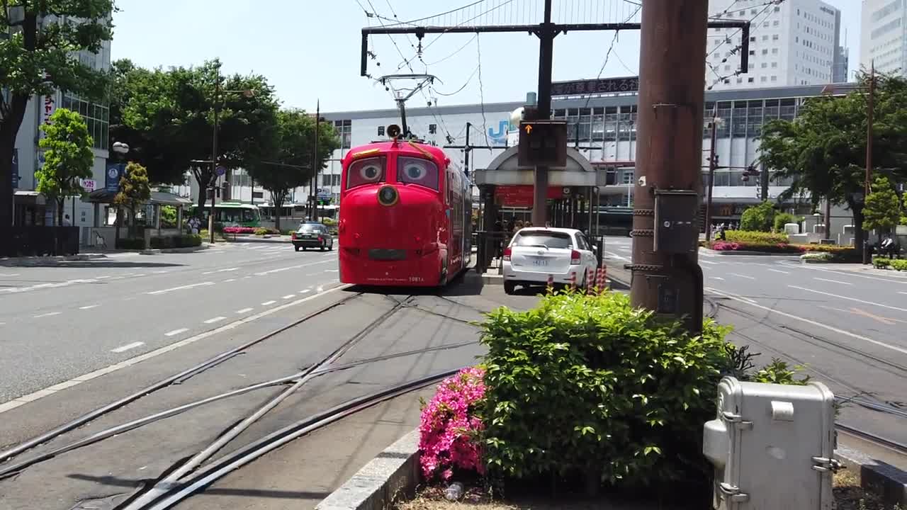 Themed trams bring fun to streets of Okayama - The Japan News