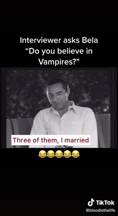 Bela believes in vampires!