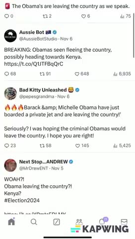 Obamas Leave Country On Private Jet
