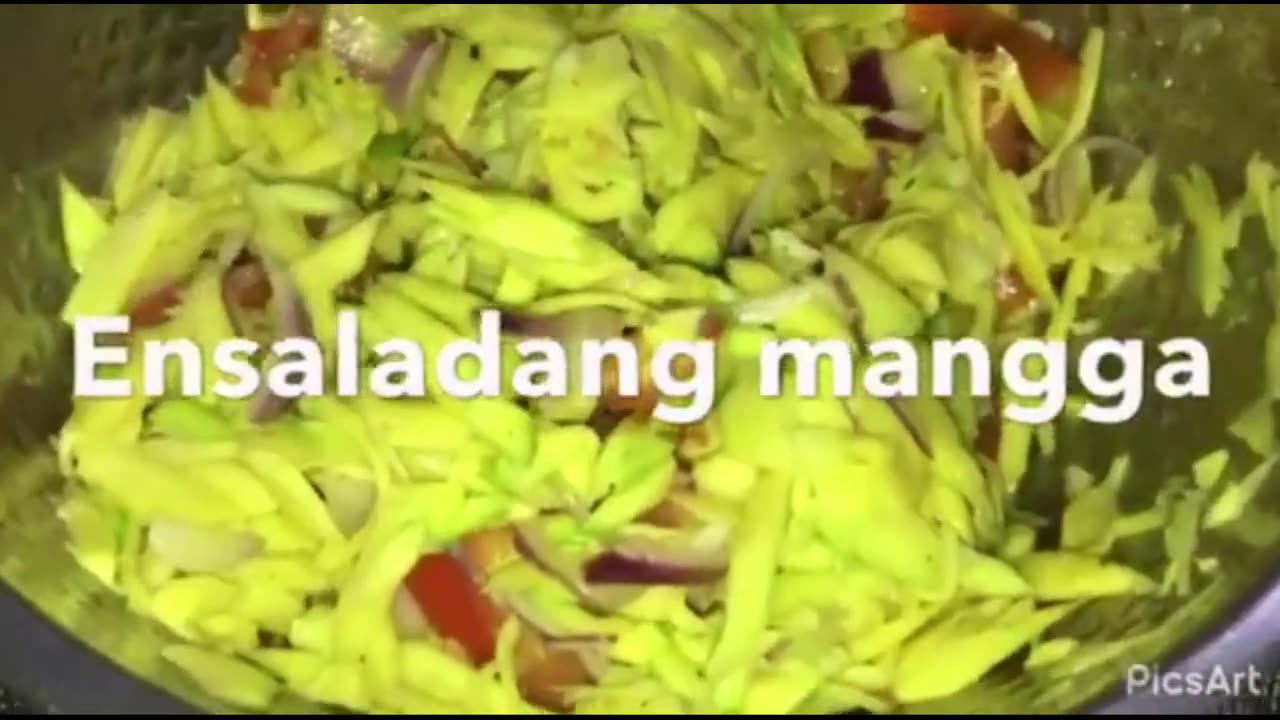 Green Mango Salad -- Ensaladang Mangga