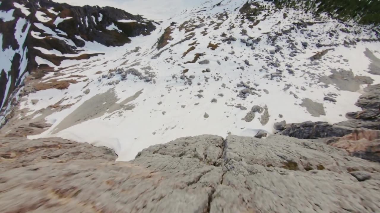 [Drone Freestyle] Mountain Landscape With Snow | Free Stock Footage | Creative Common Video