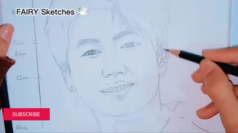 How to draw Jimin sketch for beginners|step by step