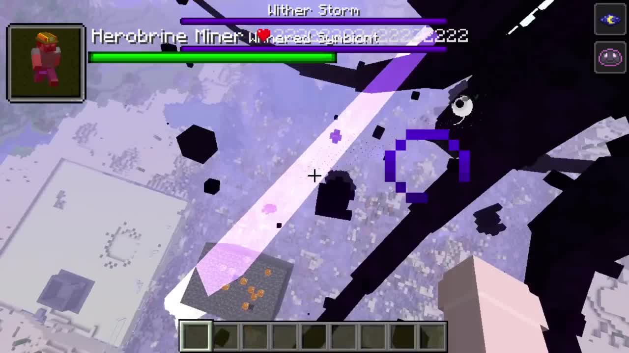 all Herobrine creepypasta mobs vs Wither Storm 7 STAGE in minecraft5