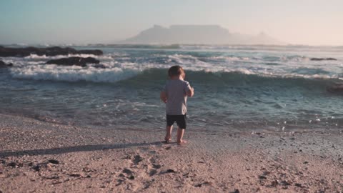 A child by the sea