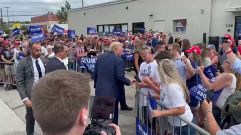 President Trump and The People of New Hampshire Today