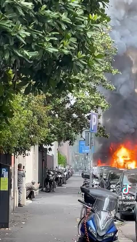 Požár elektromobilu