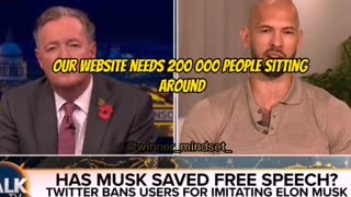 Andrew Tate Debating on Piers Morgan Shows about Elon Musk