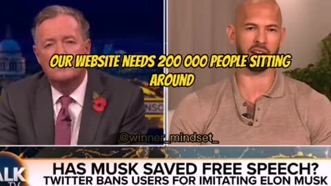 Andrew Tate Debating on Piers Morgan Shows about Elon Musk