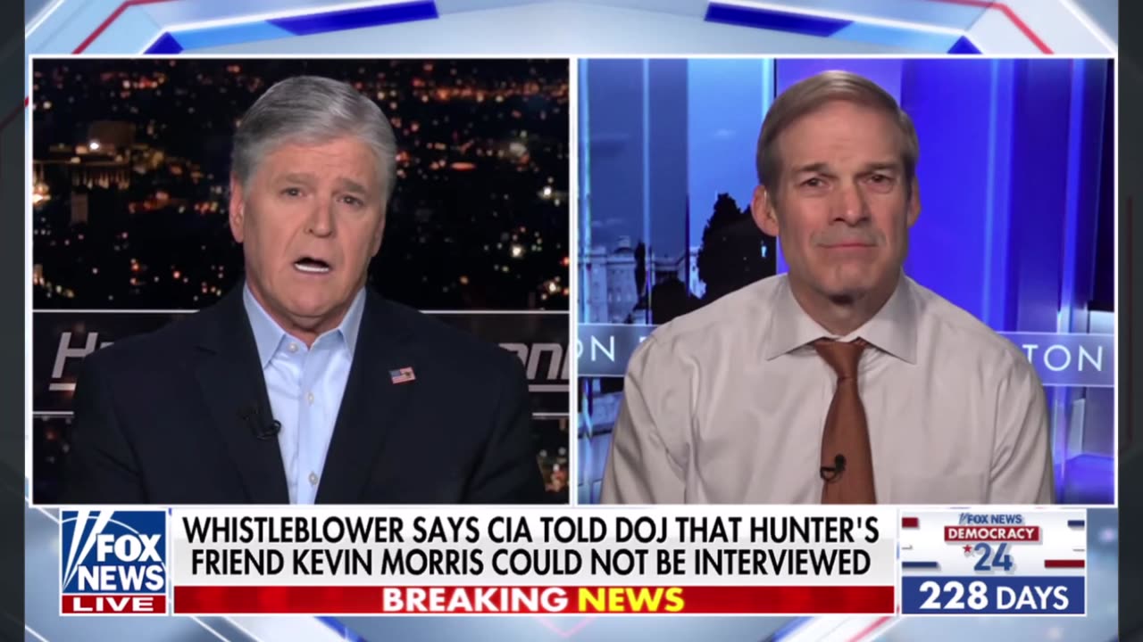 Chairman Jordan Discusses CIA Intervention in Hunter Biden's Taxes Investigation