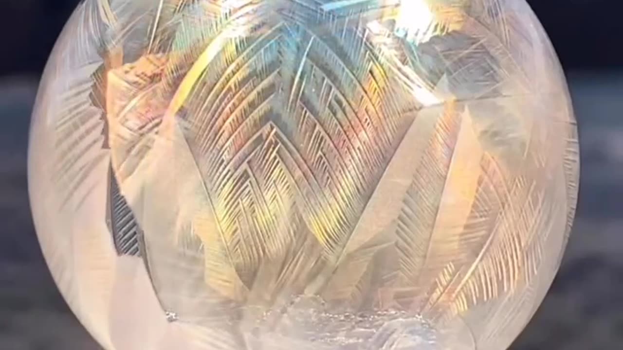 Bubble freezing in real time