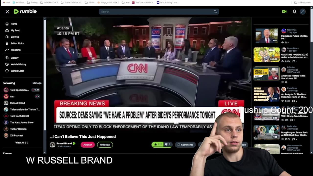 REACTING TO RUSSELL BRAND ON FUTURE FOR US