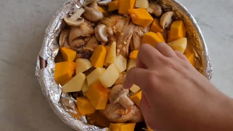 Esse frango assado fica perfeito para aquele almoço de domingo #Comida Boa !!