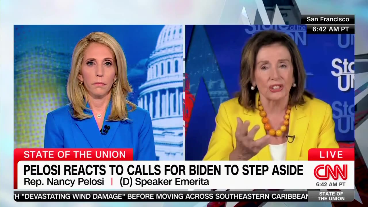 CNN Host Presses Pelosi On New Poll Showing 72% Of Americans Worried About Biden's Mental Fitness