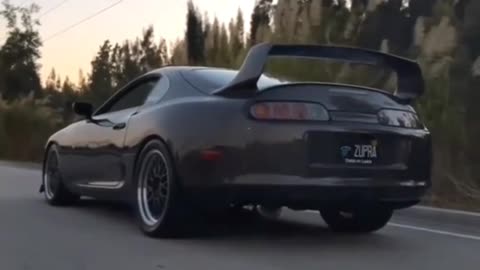 Toyota supra exhaust flame 🔥🔥🥵