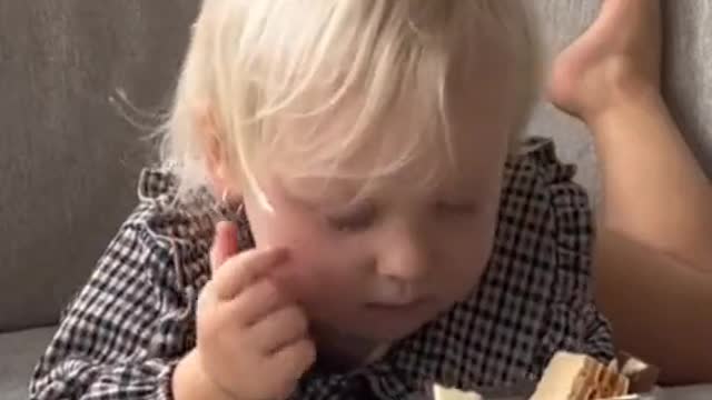 Baby Challenged to Not eat chocolate😂