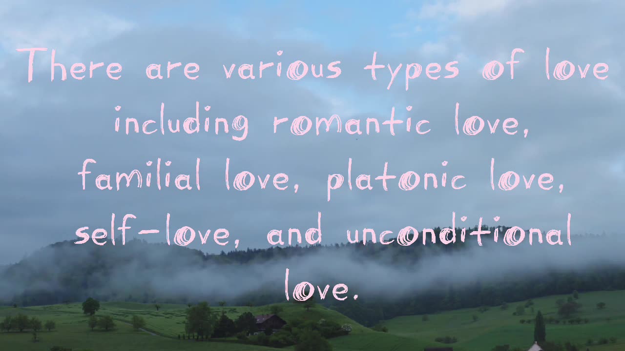 types of love