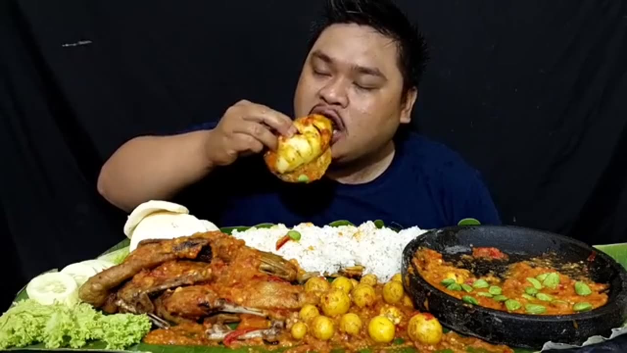 BEBEK TELOR MUDA TUMIS SAMBAL+CUMI SOTONG OSENG PEDAS