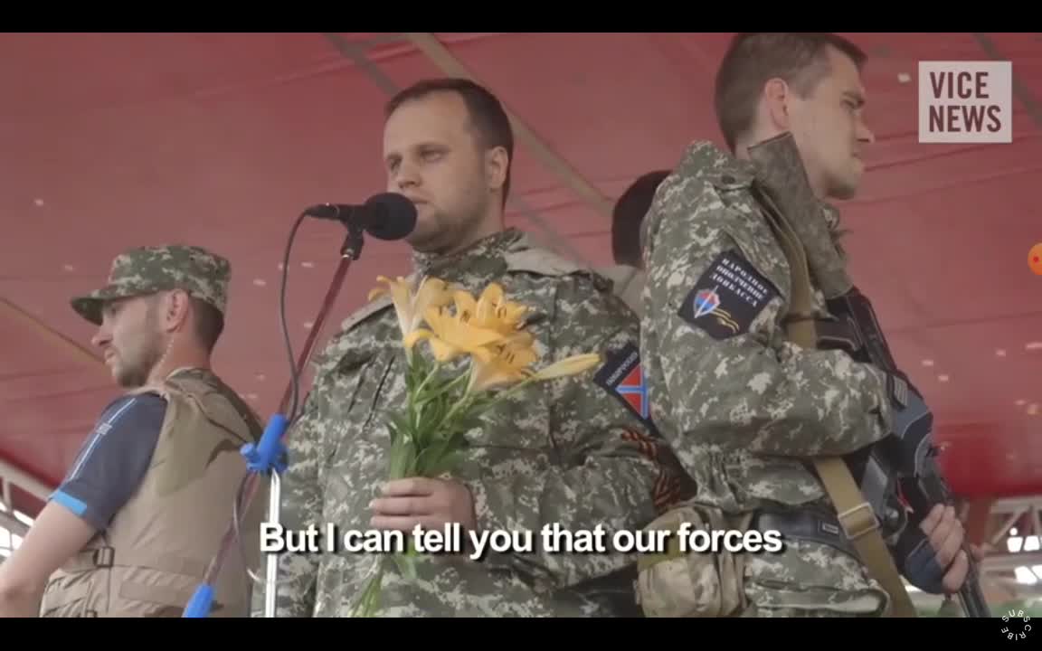 2014 Ukraine war. Donetsk republic declare war. With population support